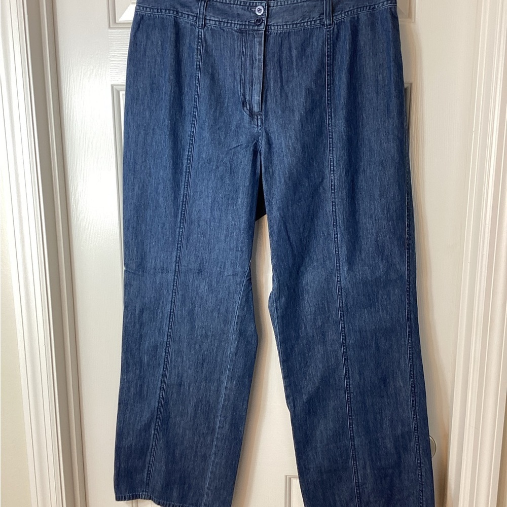 Valerie Stevens Dark Blue Flare Jeans Sz 16W